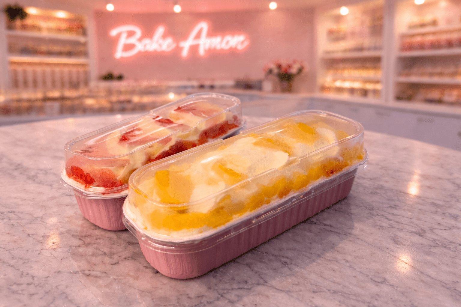 Strawberry or Peach Tres Leches